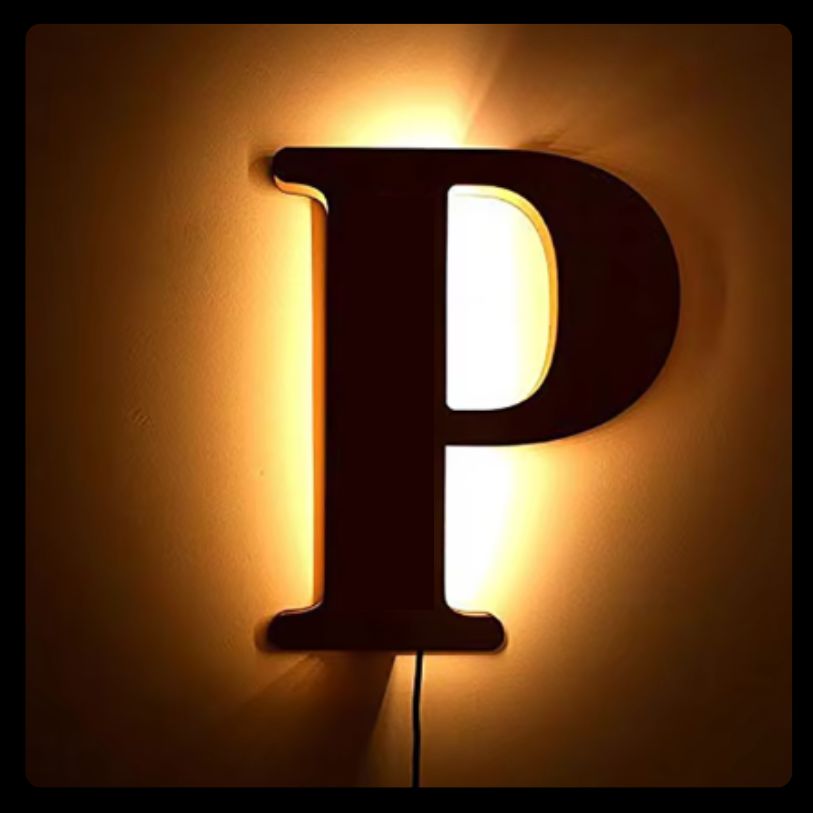Individuelle LED-Namensleuchte (28 cm)