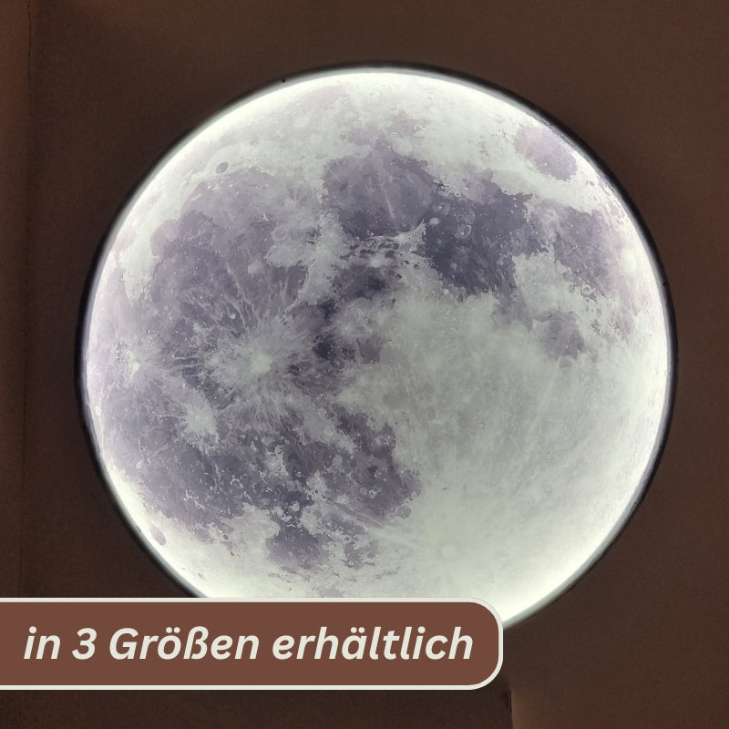 Mond Wandlampe 60/80/100 cm