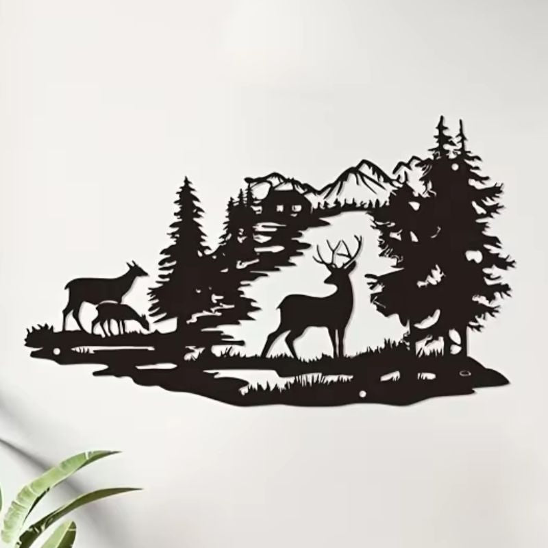 Metall Waldlandschaft