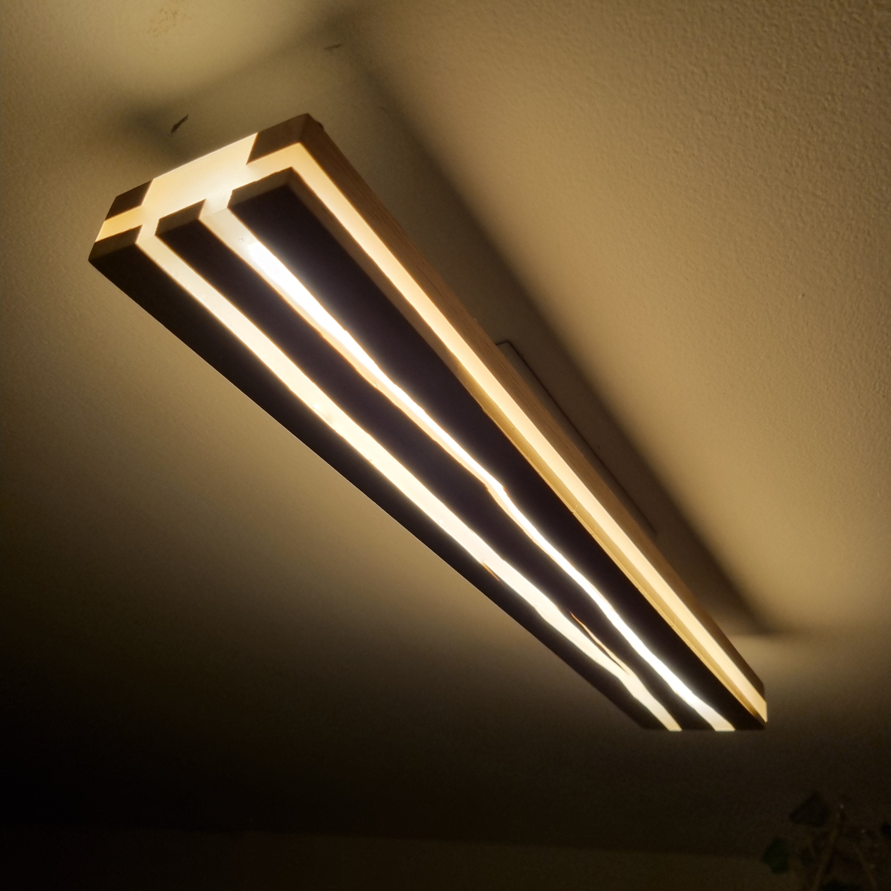 LED-Balken Vollholz 50 cm