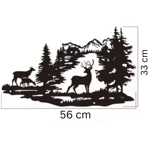 Metall Waldlandschaft