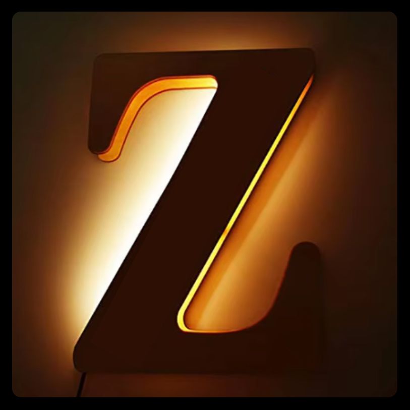 Individuelle LED-Namensleuchte (28 cm)
