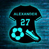 LED Fussball Wanddekoration