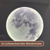 Mond Wandlampe 60/80/100 cm