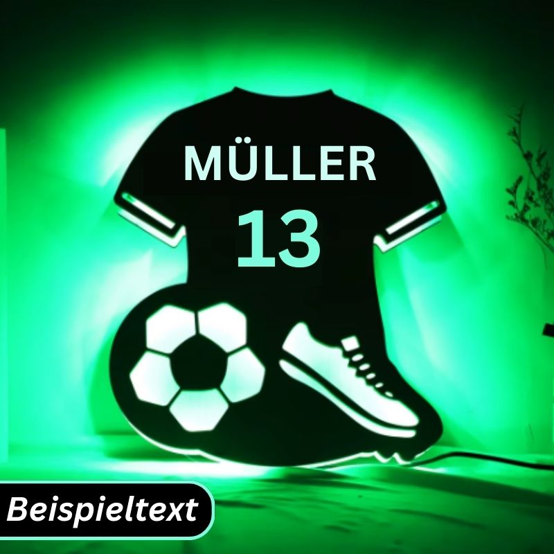 LED Fussball Wanddekoration