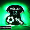 LED Fussball Wanddekoration