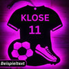 LED Fussball Wanddekoration