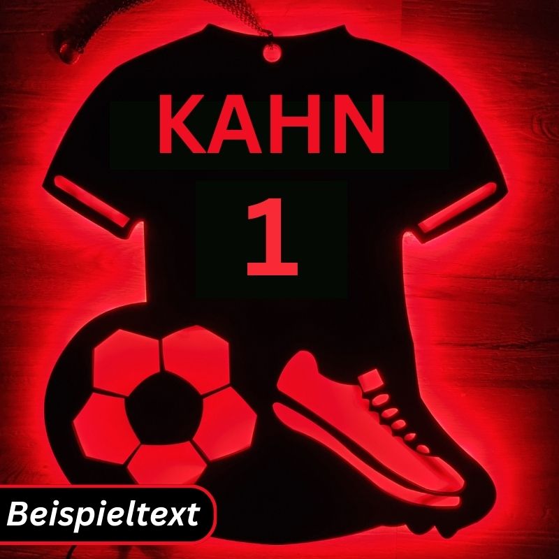 LED Fussball Wanddekoration