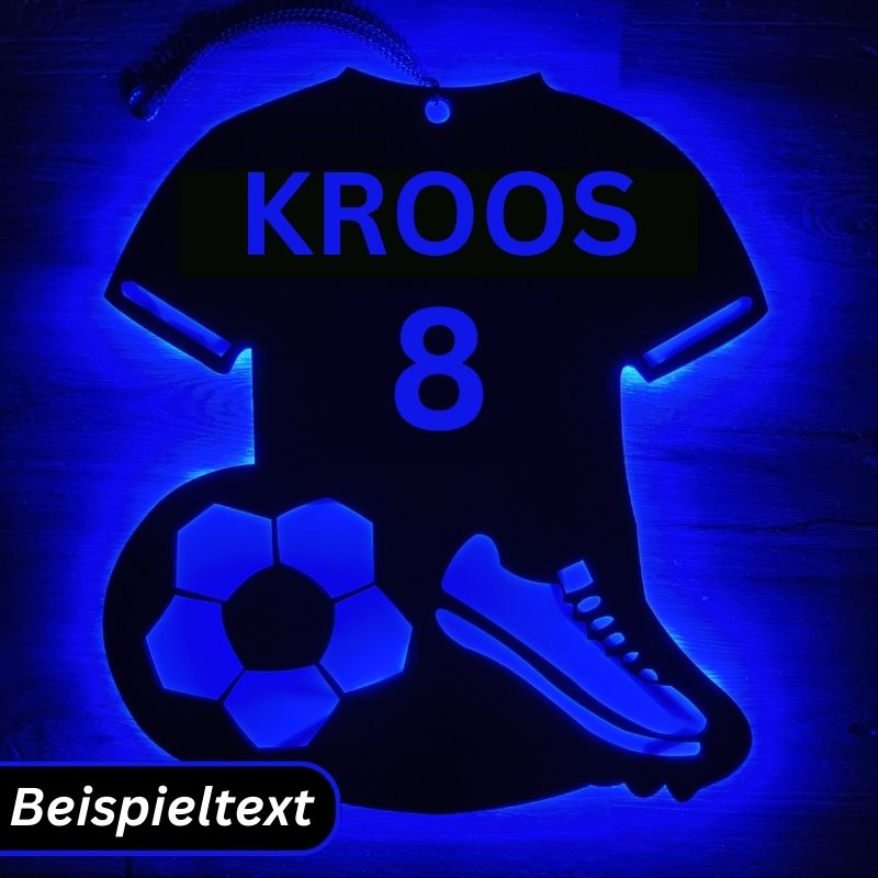 LED Fussball Wanddekoration