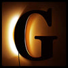 Individuelle LED-Namensleuchte (28 cm)