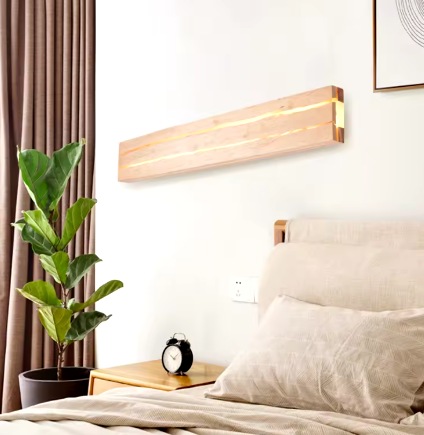 LED-Balken Vollholz 50 cm