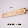 LED-Balken Vollholz 50 cm